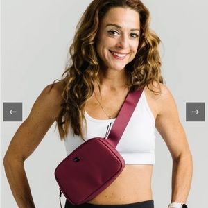 Zyia deep scarlet crossbody bag NEW